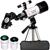 Los mejores  - Telescopio Astronómico Portátil y Potente 16x-120x- Fácil de Montar y Usar- Ideal para Niños y Principiantes. Incluye…